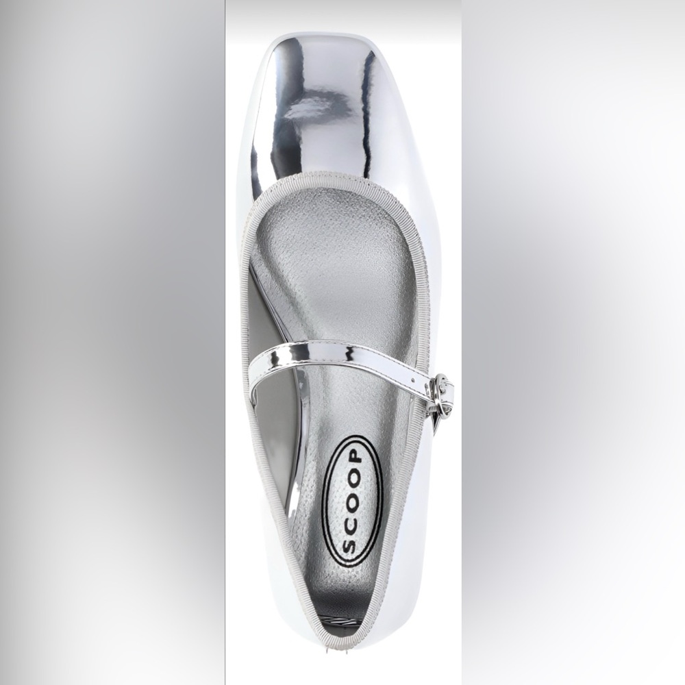 Women's Silver Mary Jane Shoes